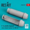 RESKIT RSU48-0195 F-14 (B,D) TOMCAT CLOSE EXHAUST NOZZLES FOR GWH KIT (3D PRINTED) 1/48